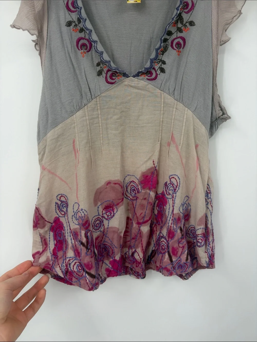 Vintage Free People Boho Sleeveless Top Size 2